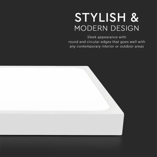 LED Kúpeľňové stropné svietidlo LED/18W/230V 6500K IP44 22,5x22,5 cm biela