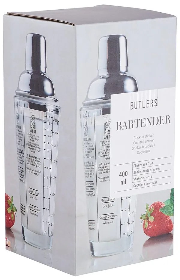 BARTENDER Kokteilový šejker s receptami