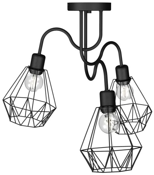 Prisadený luster BERGEN 3xE27/60W/230V