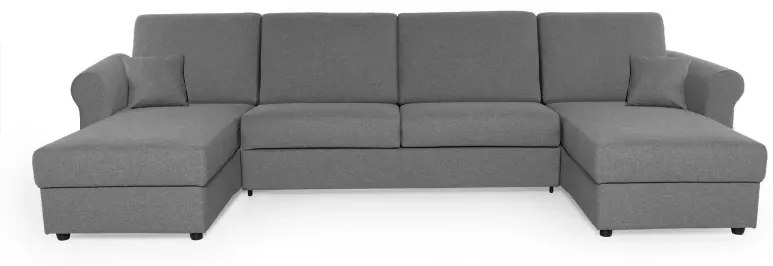 Sedacia súprava na každodenné spanie SAVONA U - rozkladacia, levanduľová (penelope 15), 140