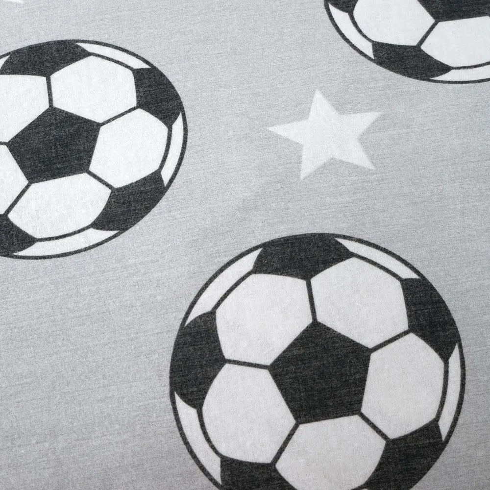 Flanelová detská plachta na jednolôžko 90x190 cm Football Stars – Catherine Lansfield