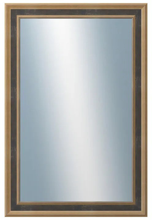 DANTIK - Zrkadlo v rámu, rozmer s rámom 40x60 cm z lišty TOOTH malá zlatá (3163)