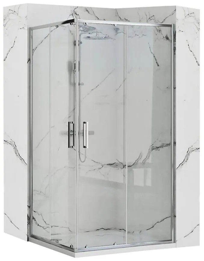 Sprchový kút Punto Rea K0867 90x90x190 chróm