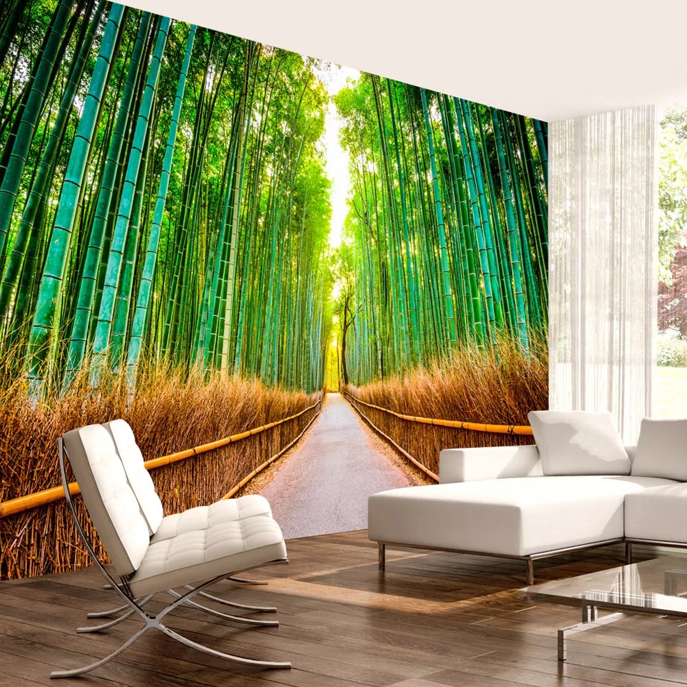 Artgeist Fototapeta - Bamboo Forest Veľkosť: 196x140, Verzia: Samolepiaca