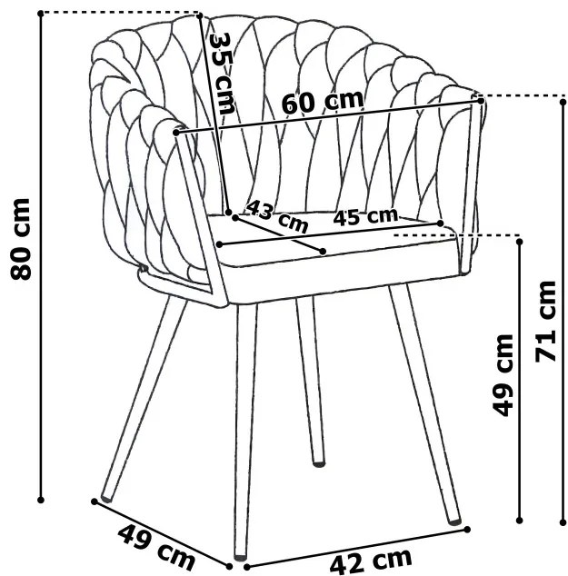 Jedálenská stolička COFTON zamatová, čierna / grafitová