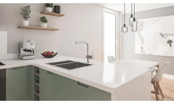 GROHE 31576SD1 - Kuchynský drez K700U 595 × 450 mm nerez