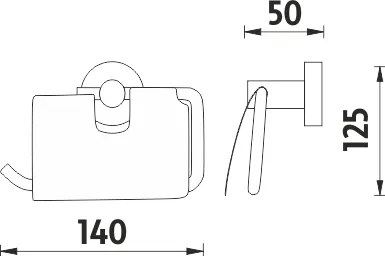 Nimco Držiak na toaletný papier UNIX - UN 13055B-26