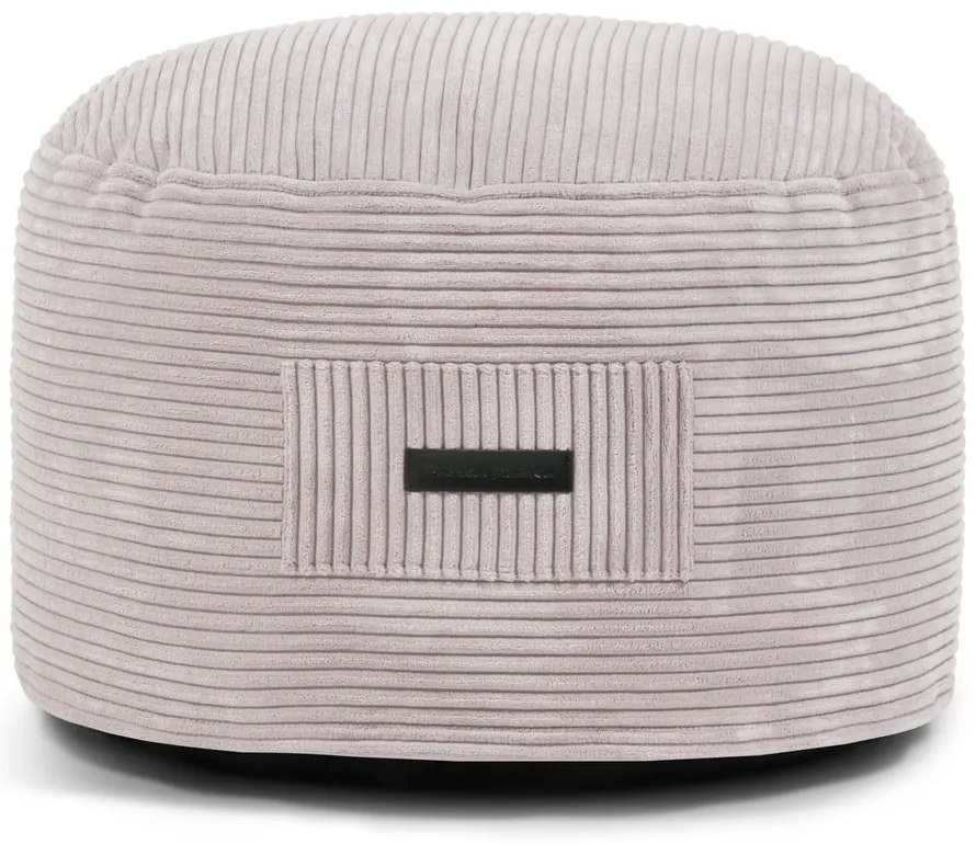 Svetlosivý menčestrový taburet Om 60 – SLOWDOWN