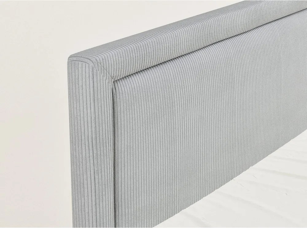 Sivá boxspring posteľ s úložným priestorom 180x200 cm Fresco – Maison de Rêve