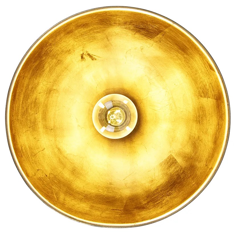 Inteligentné stropné svietidlo čierne so zlatom 28 cm vrátane Wifi A60 - Magnax