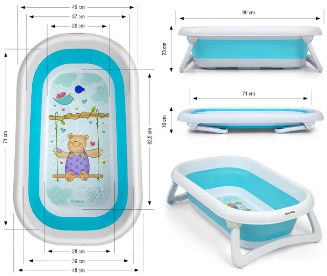 Detská vanička Aqua modrá