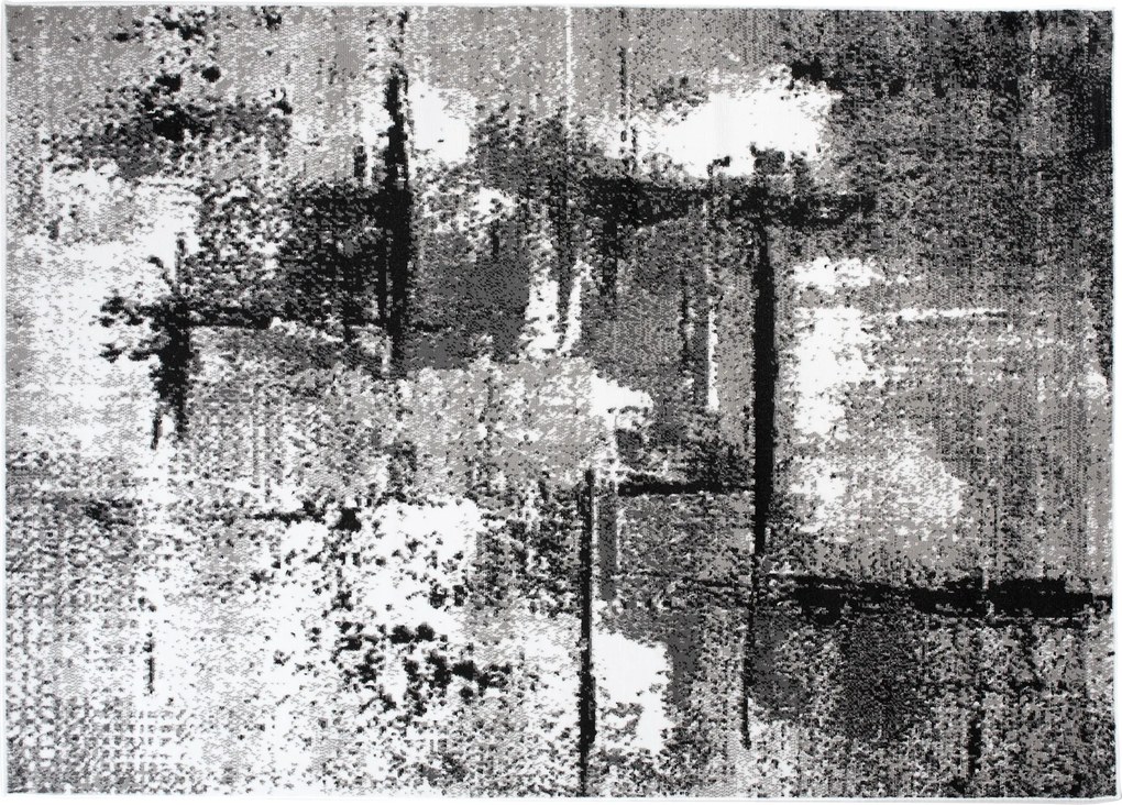 TA Koberec Q541D WHITE MAYA PP ESM Sivý Obdĺžnikový Rozmer: 220x300 cm