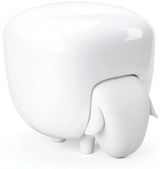 Ovečka so zásuvkou a dózou Qualy Sheepshape Container, biela ovečka / biela dóza