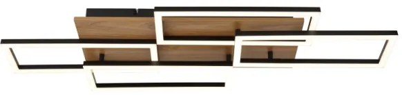 Globo 67359-40 -LED stmievateľné stropné svietidlo JEFFRY 40W/230V 32,5x87,5 cm hnedá/čierna+DO