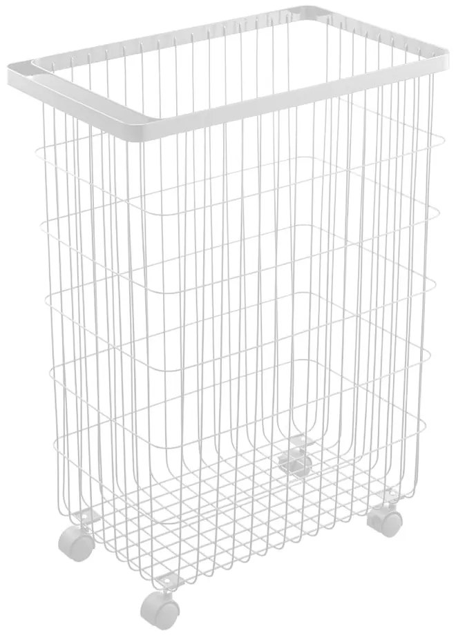 Biely kovový kôš na bielizeň 55 l Tower – YAMAZAKI