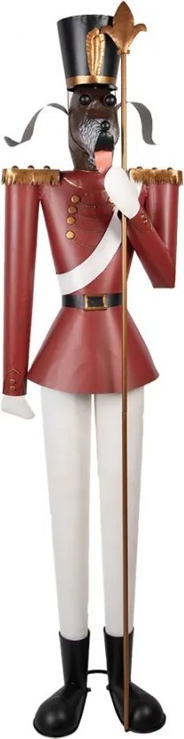 Veľká kovová figúrka pes Luskáčik Nutcracker - 50*41*189 cm
