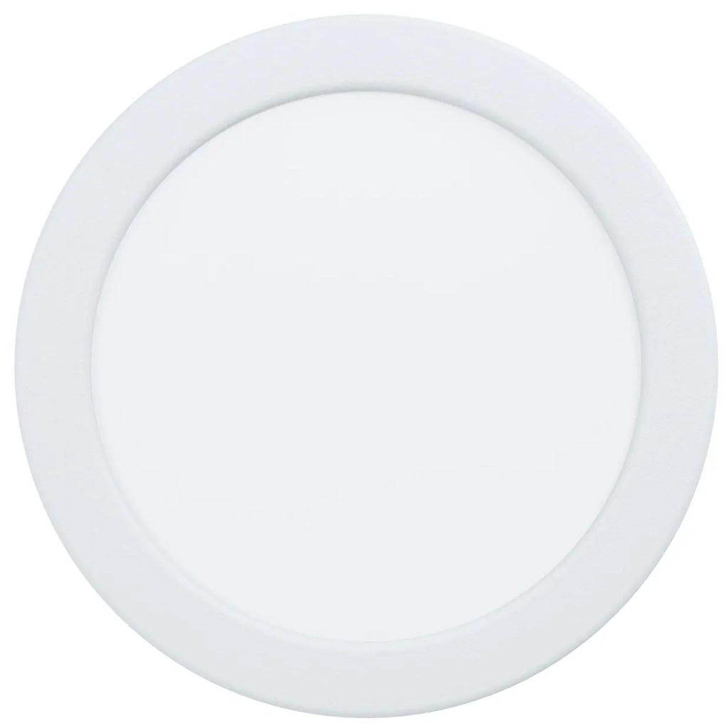 EGLO Zápustné LED stmievateľné osvetlenie FUEVA 5, 10,5W, teplá biela, 166mm, okrúhle, biele