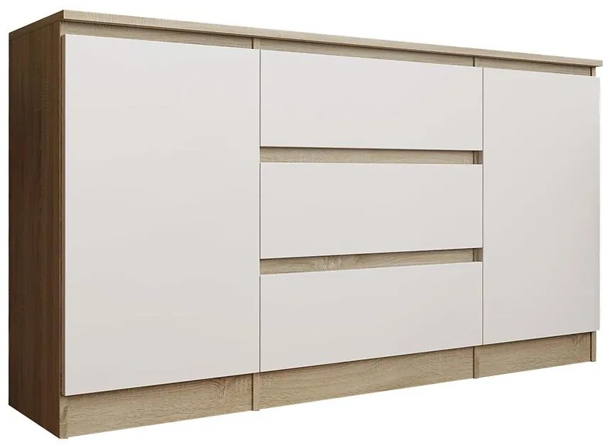 Komoda Shine 2D3S sonoma/biely