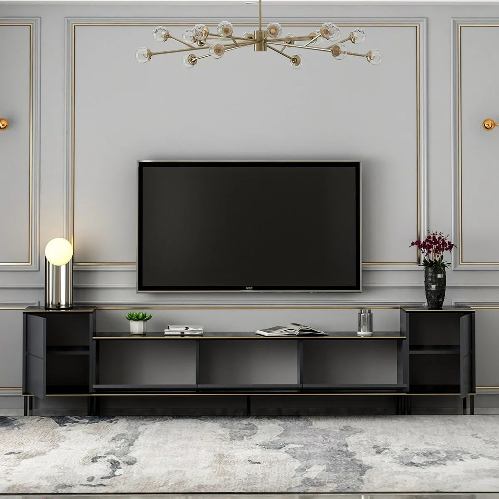 TV stolík s skrinkami Imej Antracit