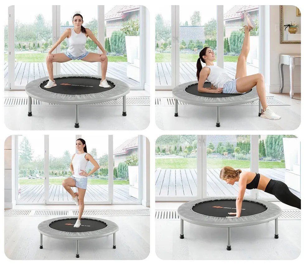 Trampolína 95 cm, sivá