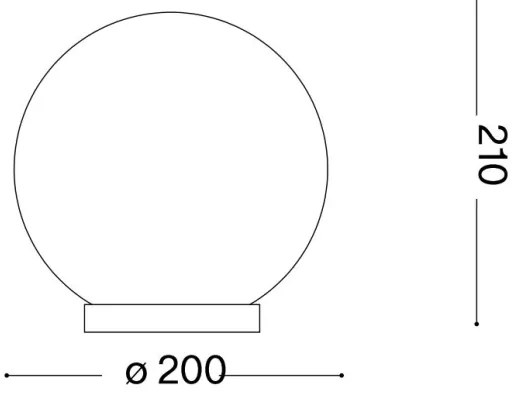 Ideal Lux - Stolná lampa MAPA 1xE27/60W/230V biela