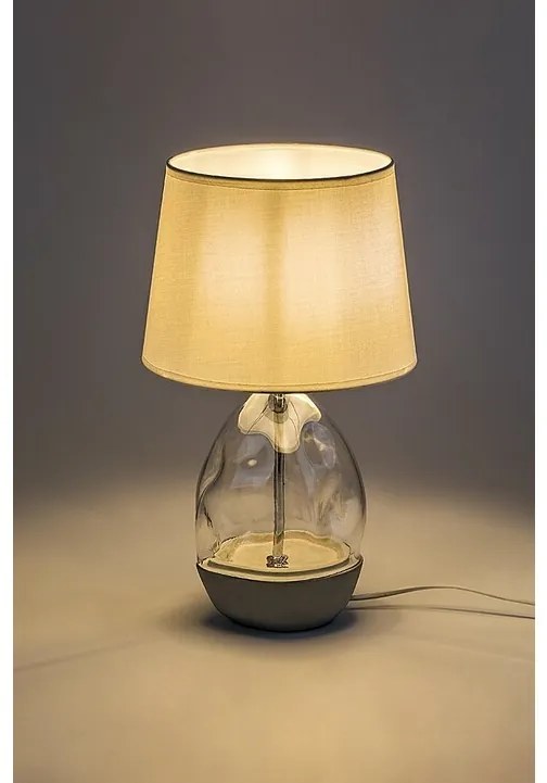 Rabalux 74227 dekoratívna stolná lampa Apolonia, biela, E27, 1x max. 40W, IP20