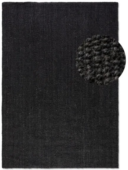 Koberec Hanse Home Bouclé Jaipur čierny