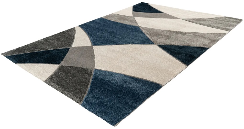 Obsession, Kusový koberec My Frisco 282 Blue, 120x170, modrá, obývacia izba