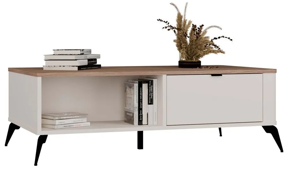 Konferenční stolek CORDOBA kašmírový/dub Castello