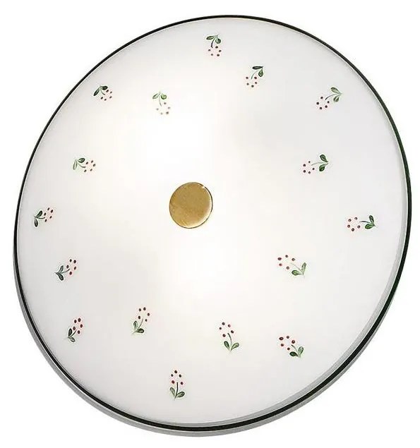 Kolarz 731.U12.4.70- Stropné svietidlo NONNA 2xE14/60W/230V pr.32 cm zelená/mosadz