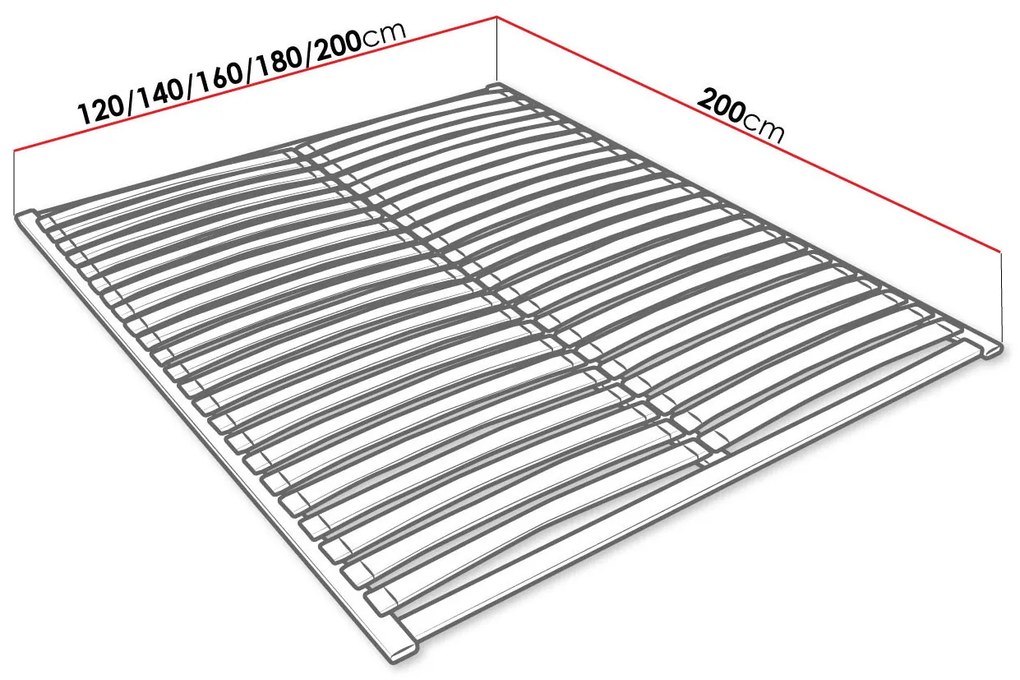 Lamelový rošt 200x200 PROVO