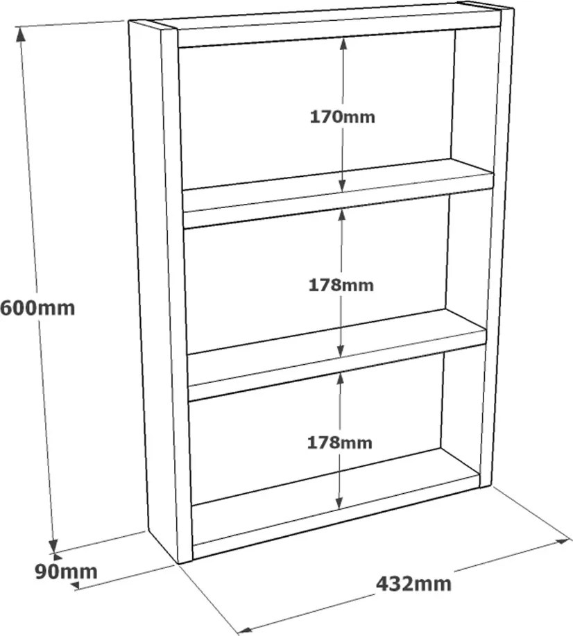 Nástenná polica PERA 1, baroko