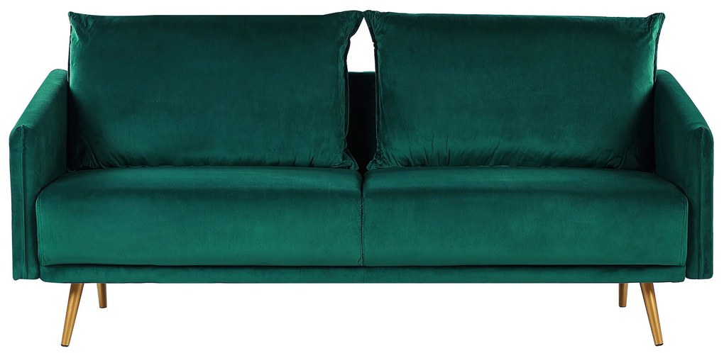 Zamatová sedacia súprava smaragdová MAURA Beliani