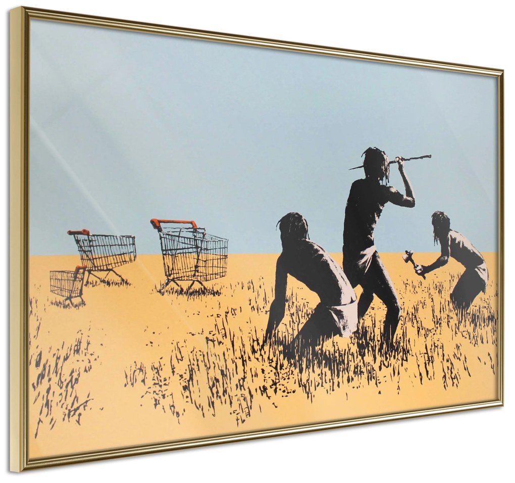 Artgeist Plagát - Trolley Hunters [Poster] Veľkosť: 30x20, Verzia: Zlatý rám