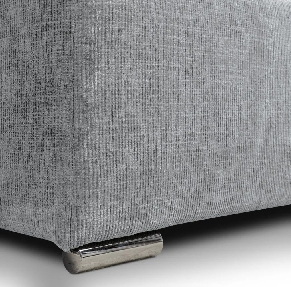 Rozkladacia pohovka Anafi, svetlo šedá látka