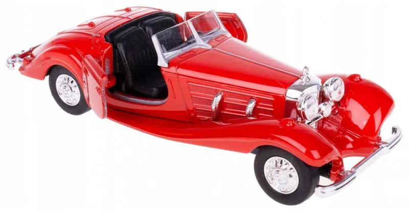 008751 Kovový model auta - Old Timer 1:34 - 1936 Mercedes-Benz 500K (Open Top) Červená
