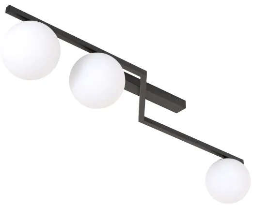 Stropné svietidlo NATON 3xE14/10W/230V čierna/biela
