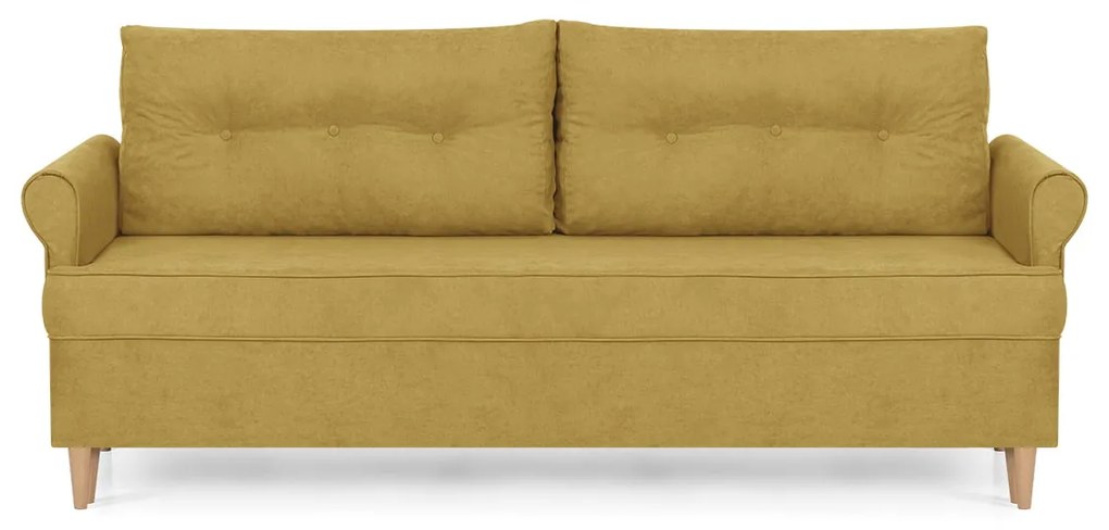 Trojmiestna pohovka s funkciou spania ELI Žltá