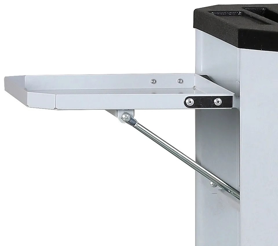 Pojazdný dielenský vozík na náradie EXPERT, VRÁTANE NÁRADIA, 7 zásuviek, modrá