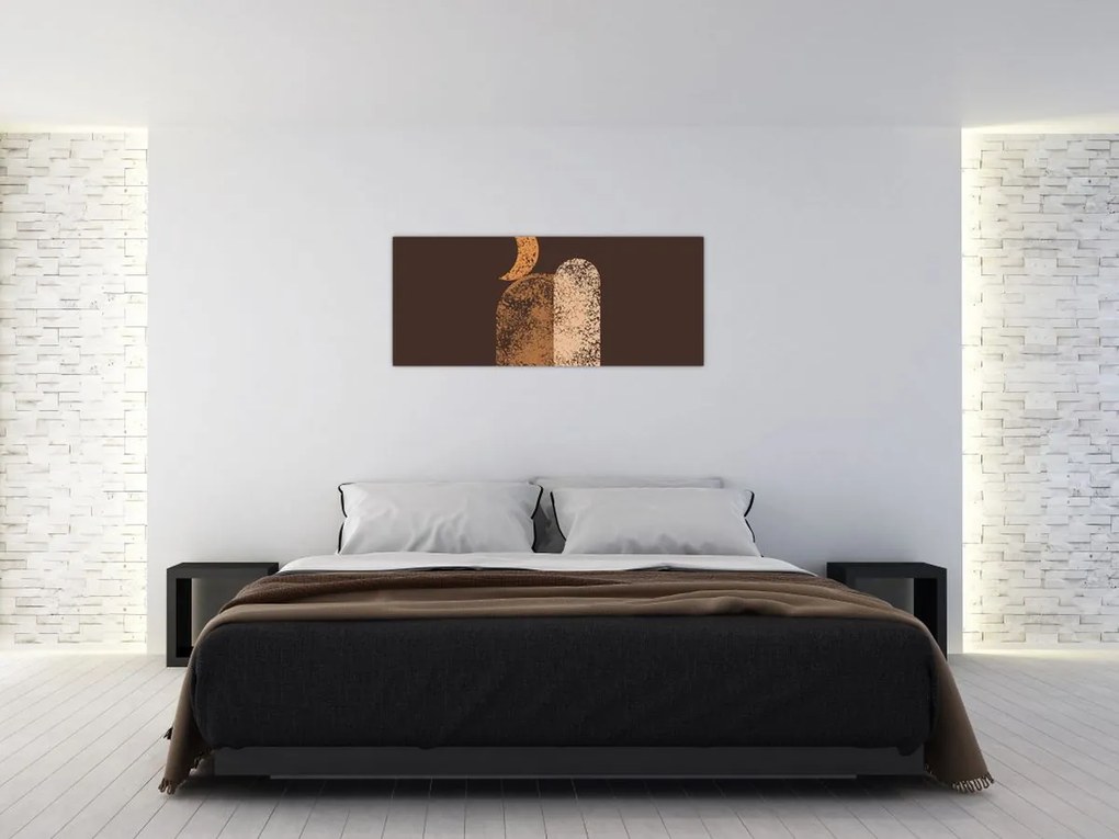 Obraz - Oranžové oblúky N⁰2 (120x50 cm)