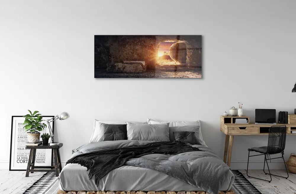 Obraz plexi Cave krížia slnko 120x60 cm