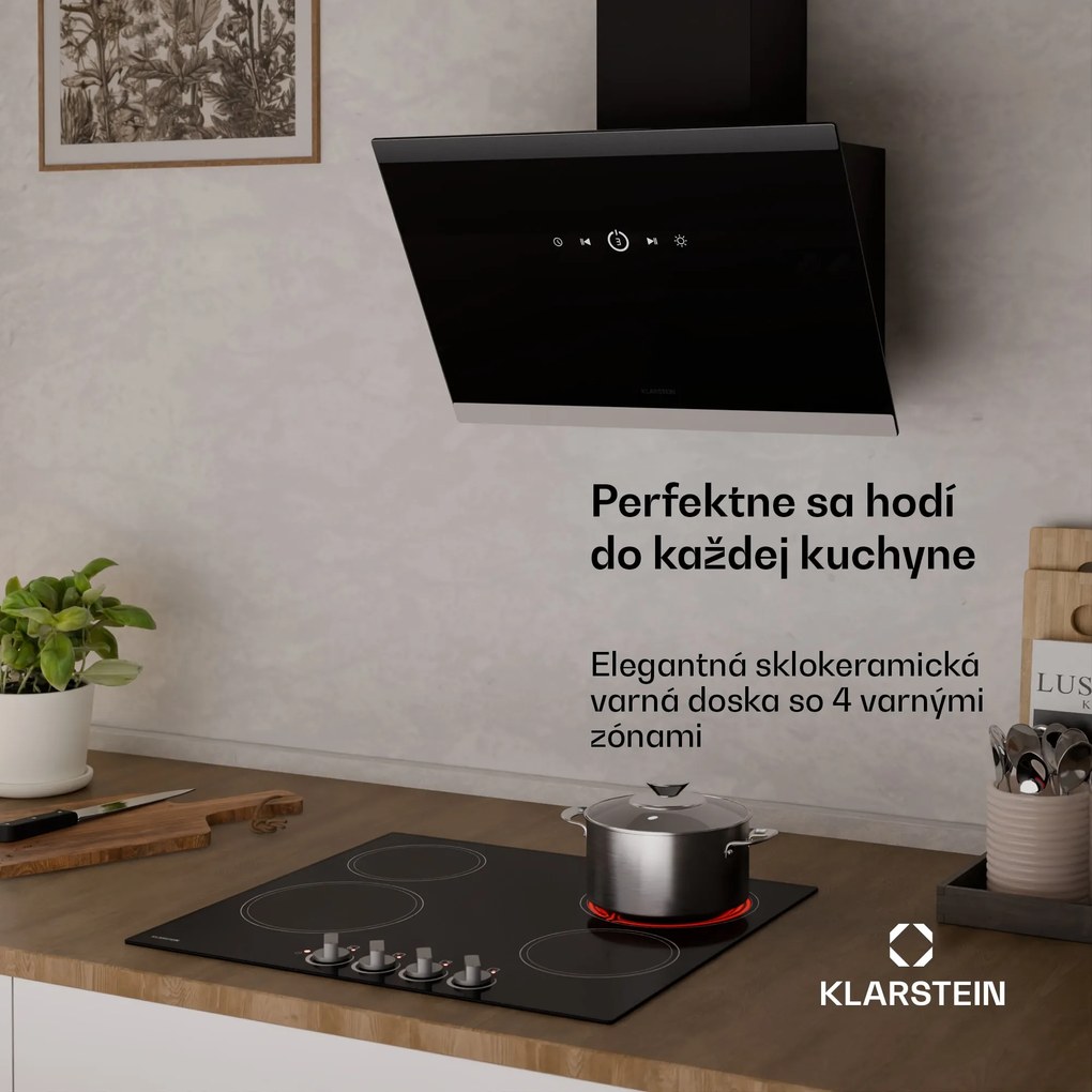 Klarstein EasyCook indukčná varná doska | 4 varné zóny | 6000 W | 11 výkonových stupňov | 60 cm