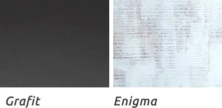 Šatníková skriňa so zásuvkami Tablo, šedá/enigma