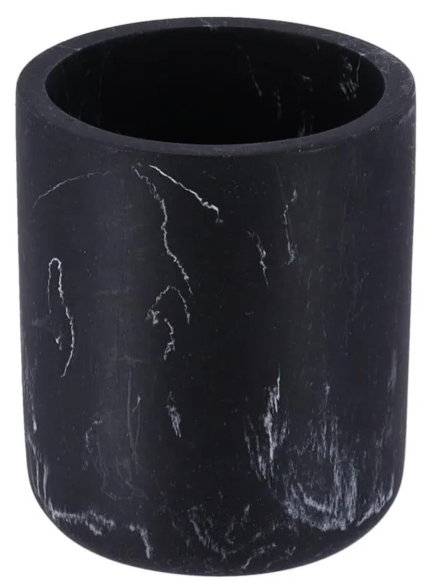 Kúpeľňový pohár Everist Black Marble, čierna, 250 ml