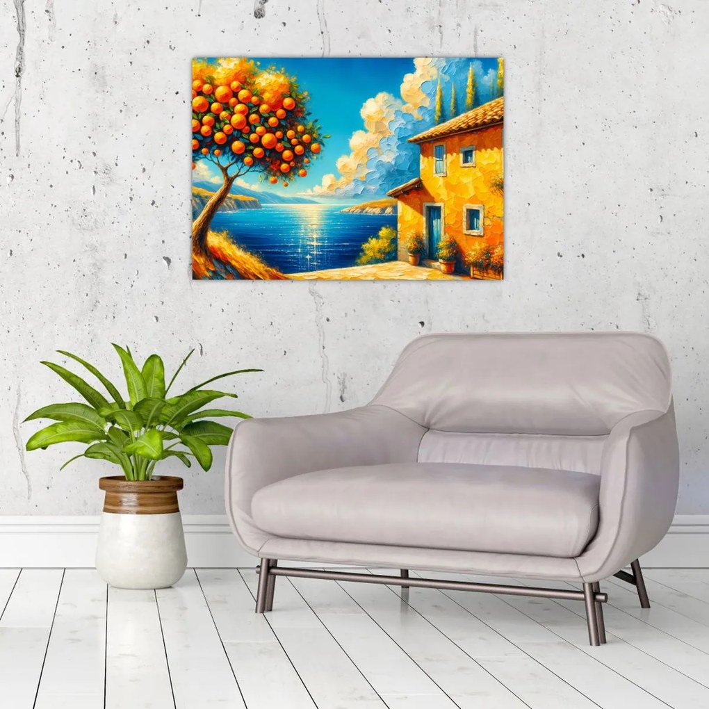 Obraz - Dom s pomarančmi II. (70x50 cm)
