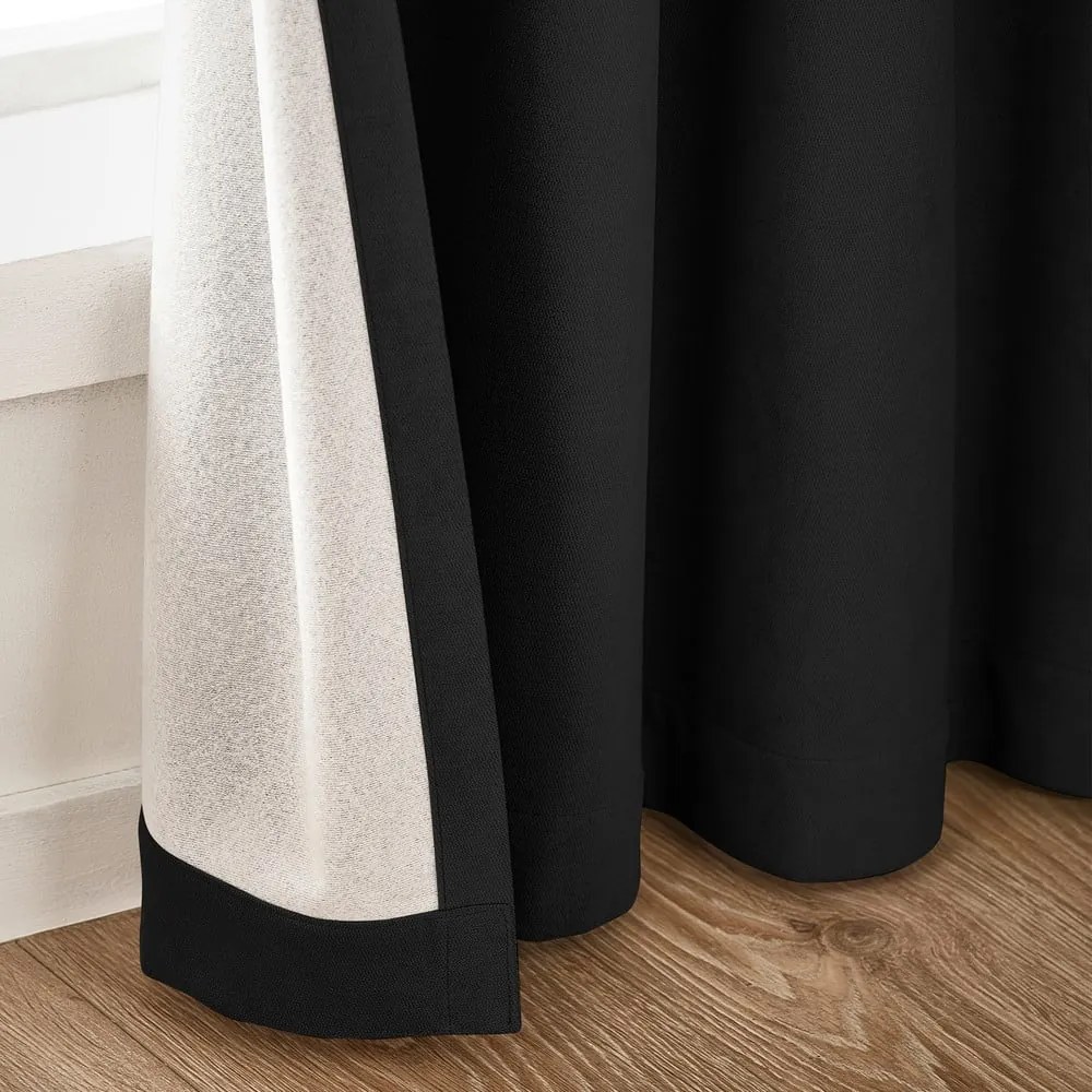 Čierne zatemňovacie závesy v súprave 2 ks 117x137 cm Wilson – Catherine Lansfield