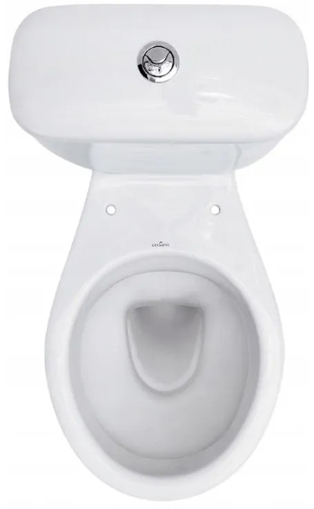 Cersanit President, kombi wc  so splachovaním 3/6l, horizontálny odtok + s antibakteriálnym sedátkom z polypropylénu, biela, K08-028