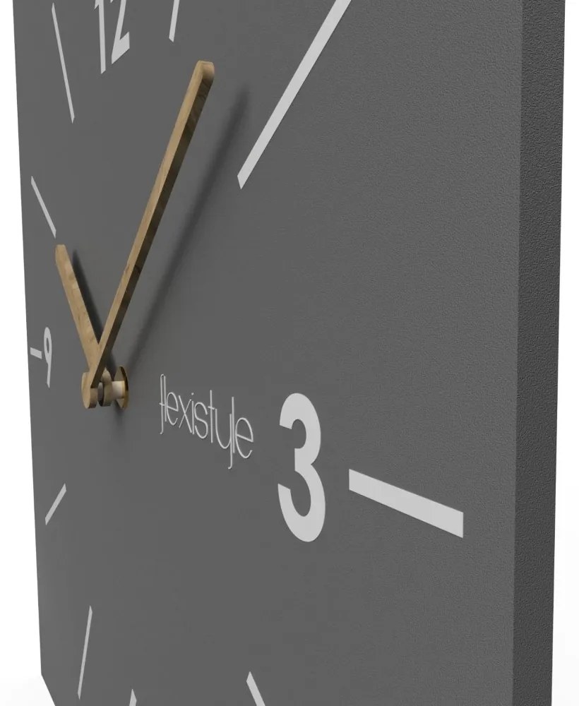Nástenné hodiny Scandic 30 cm - sivé