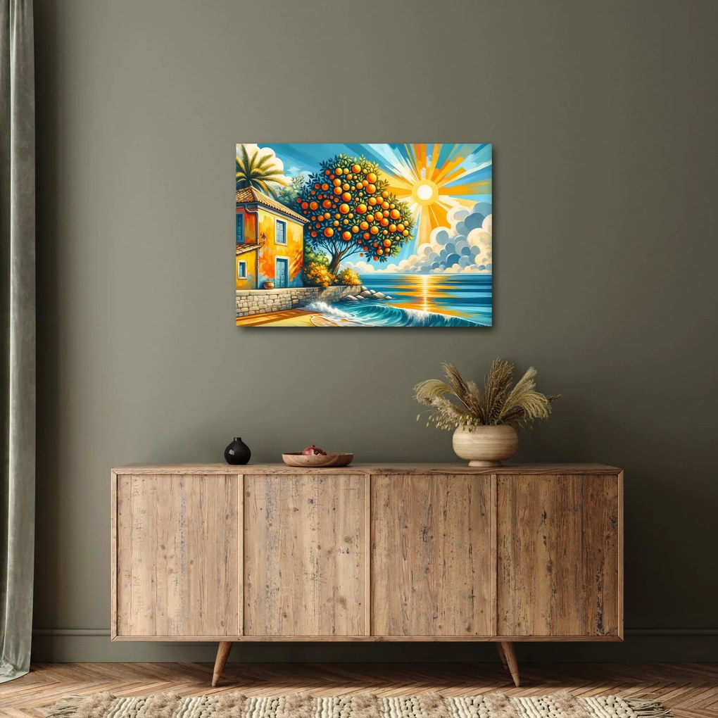 Obraz - Dom s pomarančmi I. (70x50 cm)