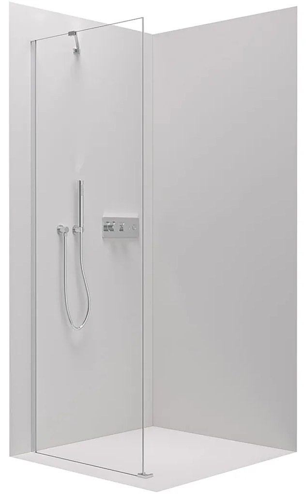 CERANO Cerano, pevná sprchová zástena pre dvere Marino a Volpe 80x190 cm, 6mm číre sklo, chrómový profil, CER-CER-420255